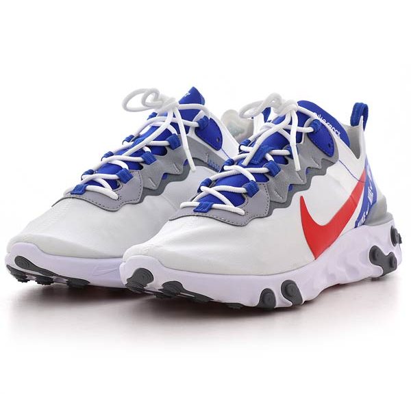 nike react element 55 women's white