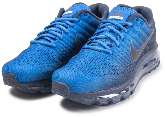 blue nike air max sneakers